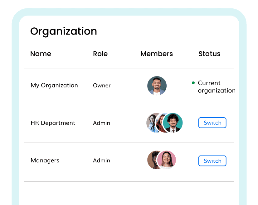 Create organizations